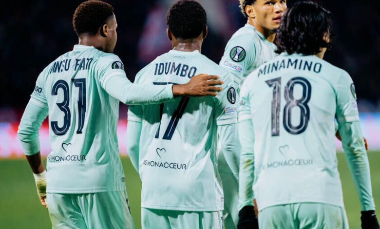 برونر وفاتي يقودان موناكو للفوز على سسكا صوفيا 2-1