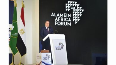 السيسي خلال منتدى العلمين وأفريقيا