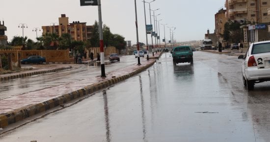 أمطار في مناطق مصرية في صورة أرشيفية