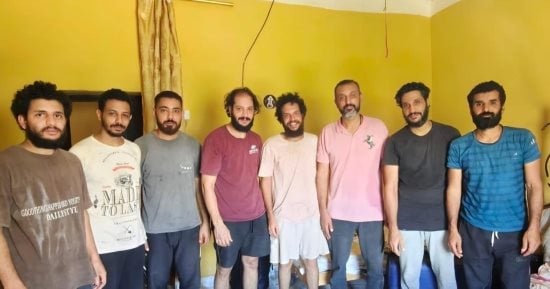 البحارة المصريون الثمانية المحررون في الصومال