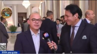 محمد فريد وزير الاستثمار خلال لقاء تلفزيوني بمنتدى مصر 2026