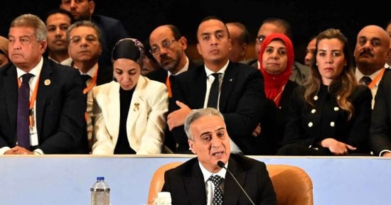 رئيس جهاز حماية المستهلك إبراهيم السجيني خلال منتدى مصر