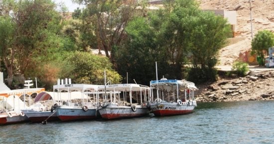 صورة أرشيفية لنهر النيل قرب جزيرة هيسا في أسوان