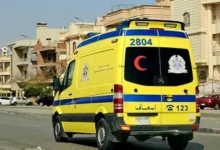 سيارة إسعاف – صورة توضيحية لحادث الغربية