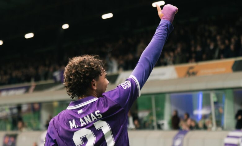 ثنائية أنس حاج محمد تطيح بأندرلخت أمام بيرشوت في كأس بلجيكا