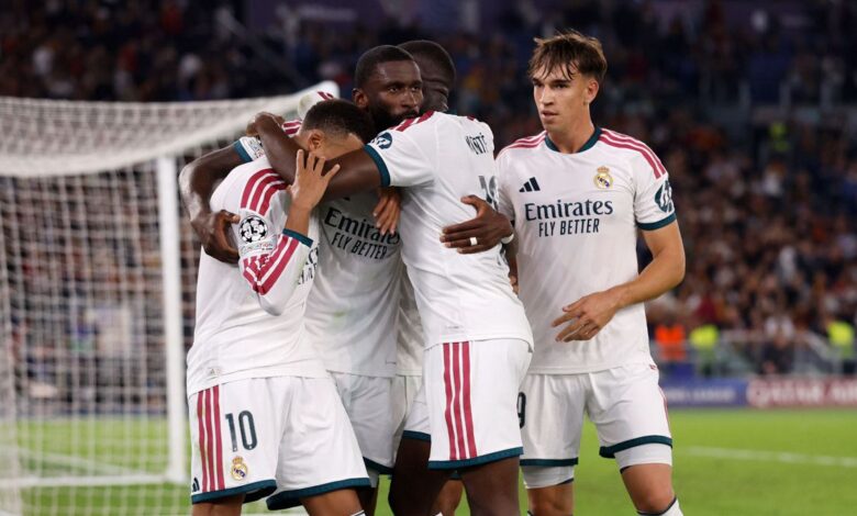 ريال مدريد يقلب الطاولة على روما ويفوز 4-3 في ليلة روديغر