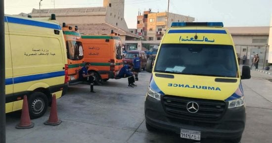 سيارة إسعاف مصرية في صورة أرشيفية