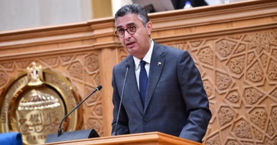 وزير التموين خلال مناقشات مجلس الشيوخ