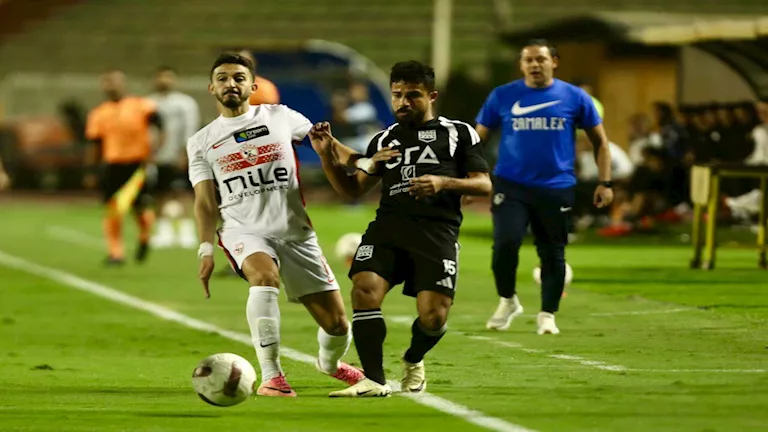 لاعبو الزمالك وزد خلال مباراة كأس عاصمة مصر يوم 7 أكتوبر 2026
